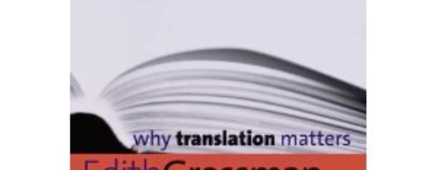 Why translation matters, d&rsquo;Edith Grossman