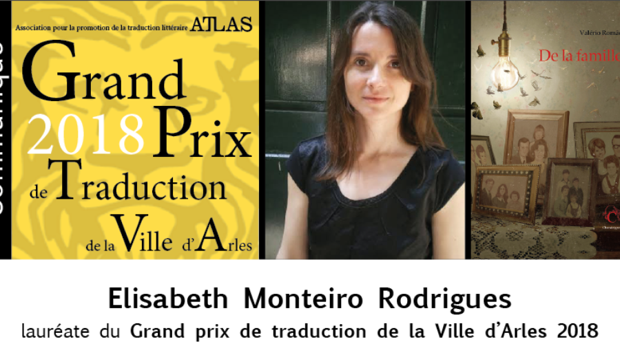 Elisabeth Monteiro Rodrigues, lauréate du Grand prix de traduction de la Ville d&rsquo;Arles 2018