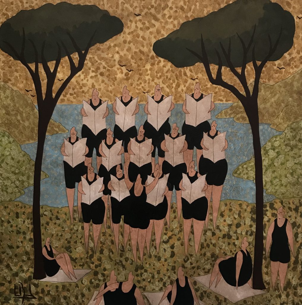 Illustration (c) Lionel Borla_chorale sous les pins